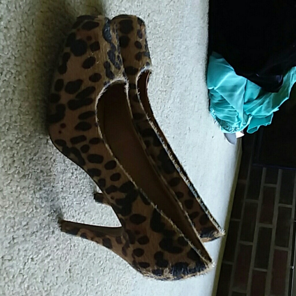 Cheetah print heels